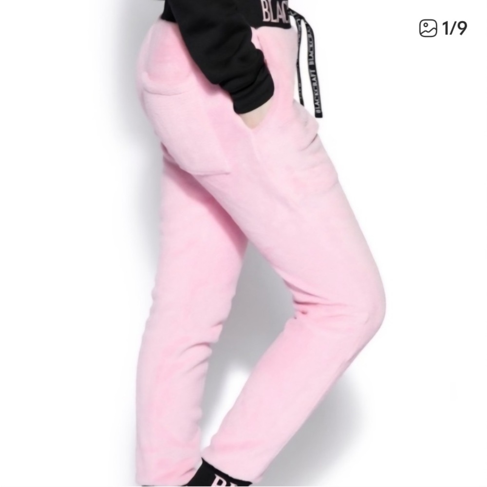 EUC SZ S Pink Fleece Joggers - Picture 3 of 4